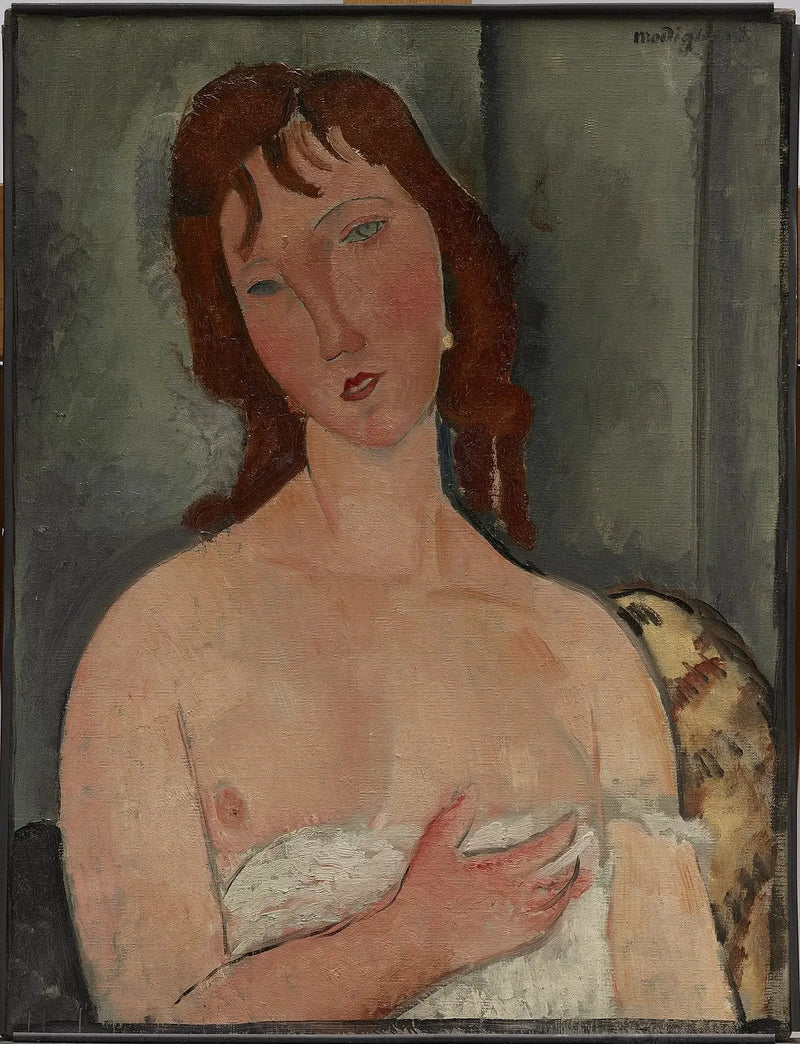 Porträtt av en ung kvinna - Amedeo Modigliani