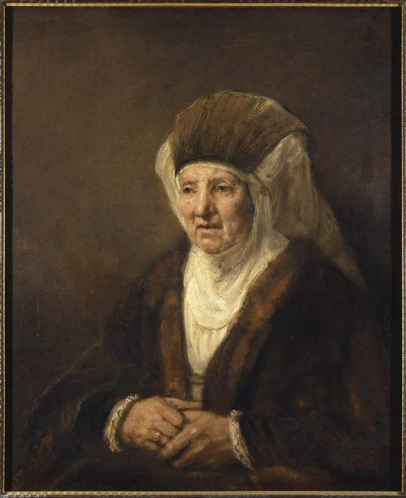 Porträtt av en gammal kvinna - Rembrandt