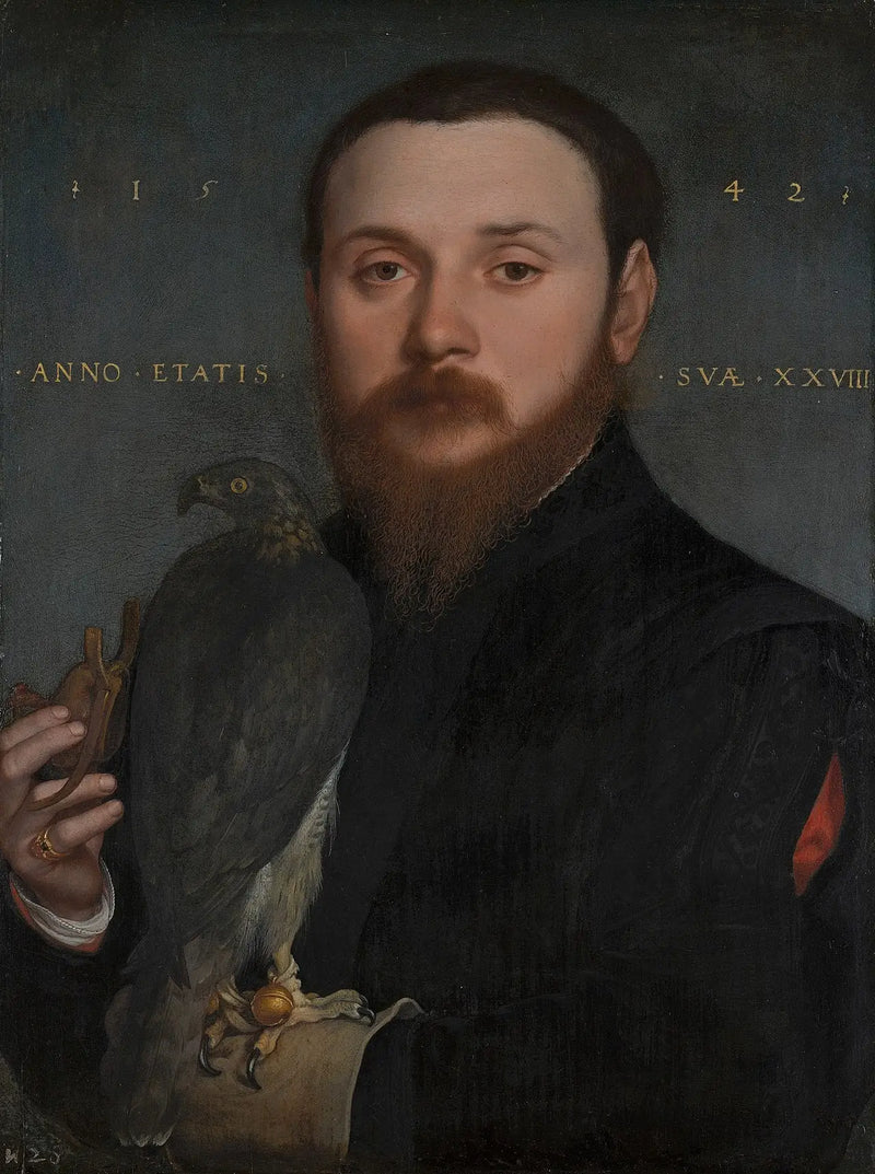 En falkeneri-porträtt - Hans Holbein den yngre