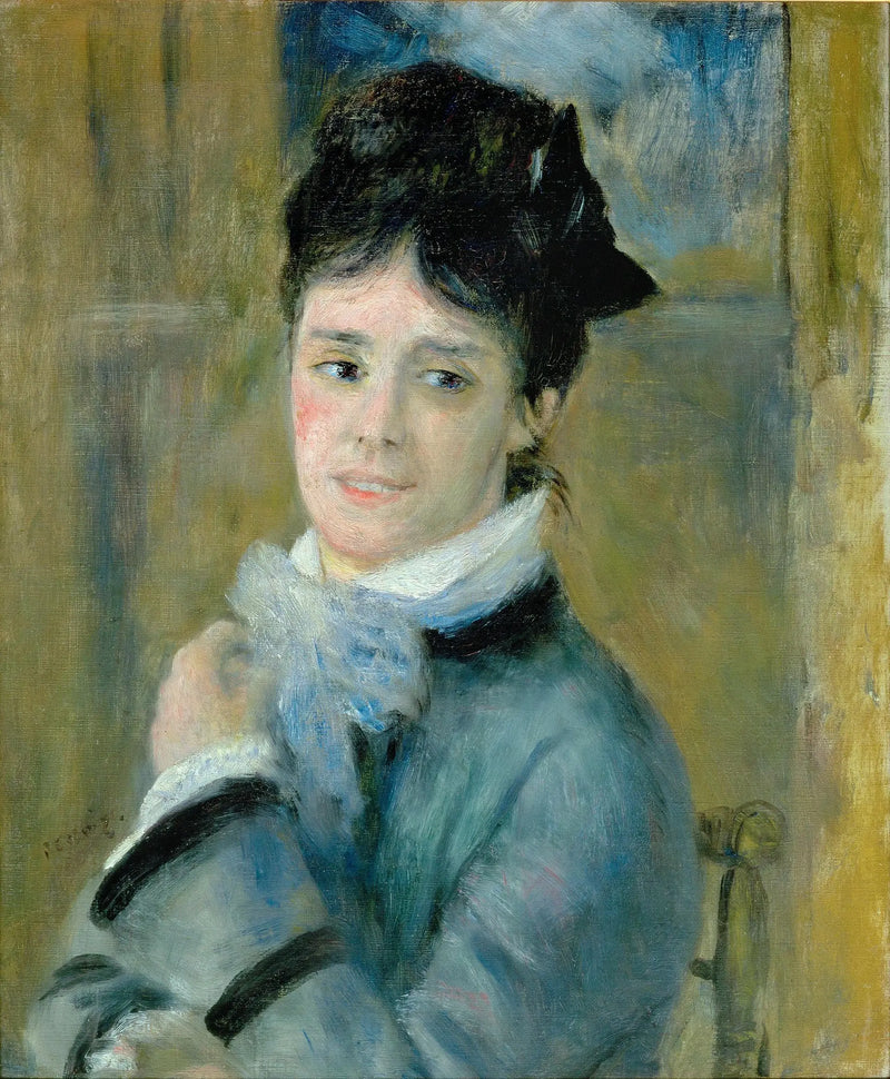 Porträtt av Madame Claude Monet - Pierre-Auguste Renoir