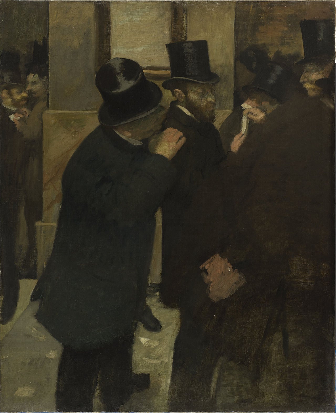 Porträtt på Börsen - Edgar Degas