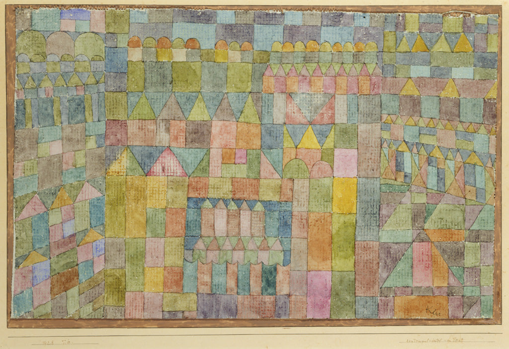Tempelområdet i Pert - Paul Klee