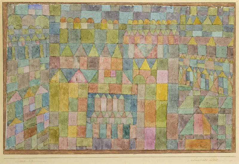Tempelområdet i Pert - Paul Klee