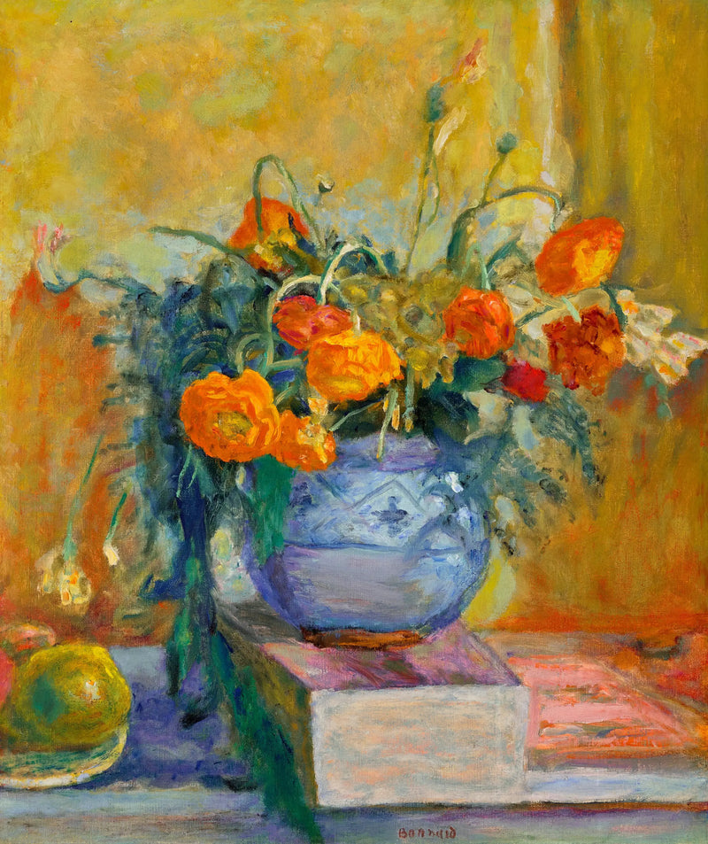 Renonkel i blå vas - Pierre Bonnard
