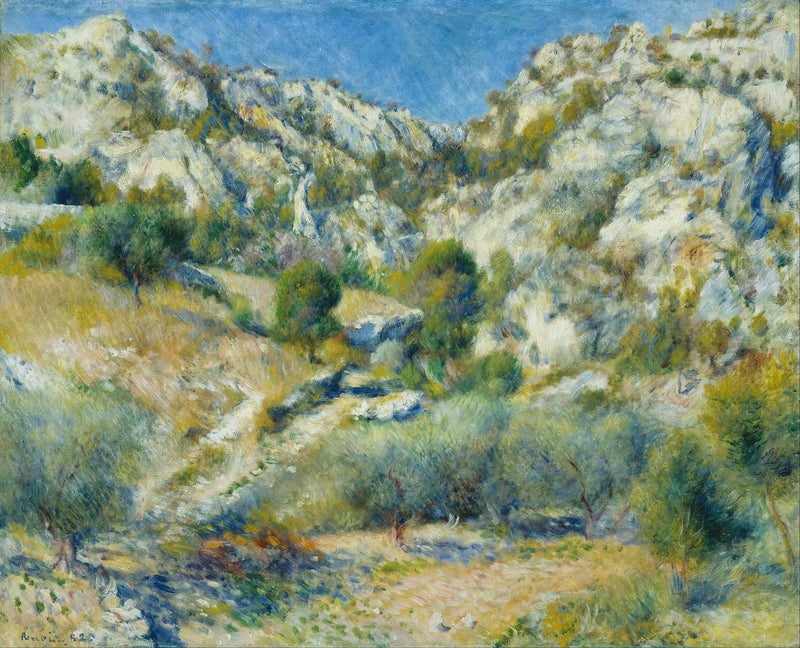 Klipporna vid l'Estaque - Pierre-Auguste Renoir