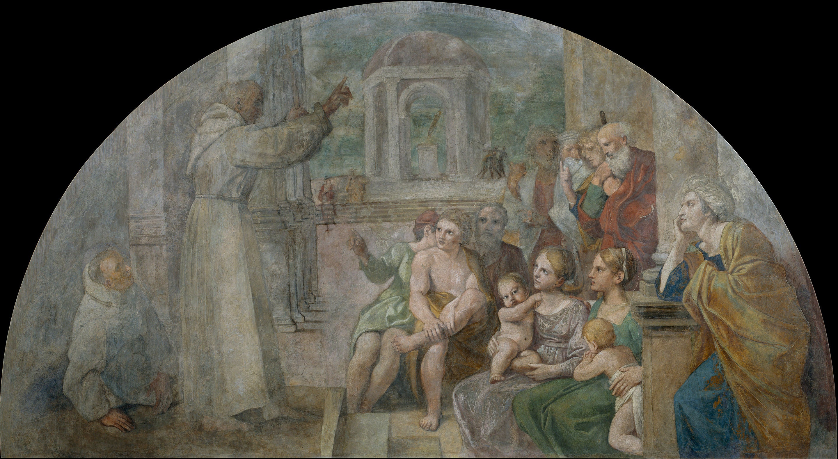Saint Didaque prêchant - Annibale Carracci