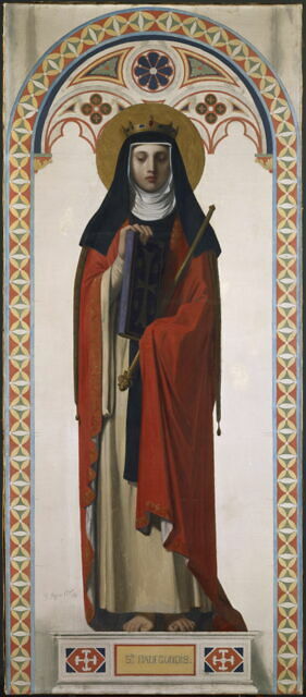 Heliga Radegonde av Poitiers - Jean-Auguste-Dominique Ingres