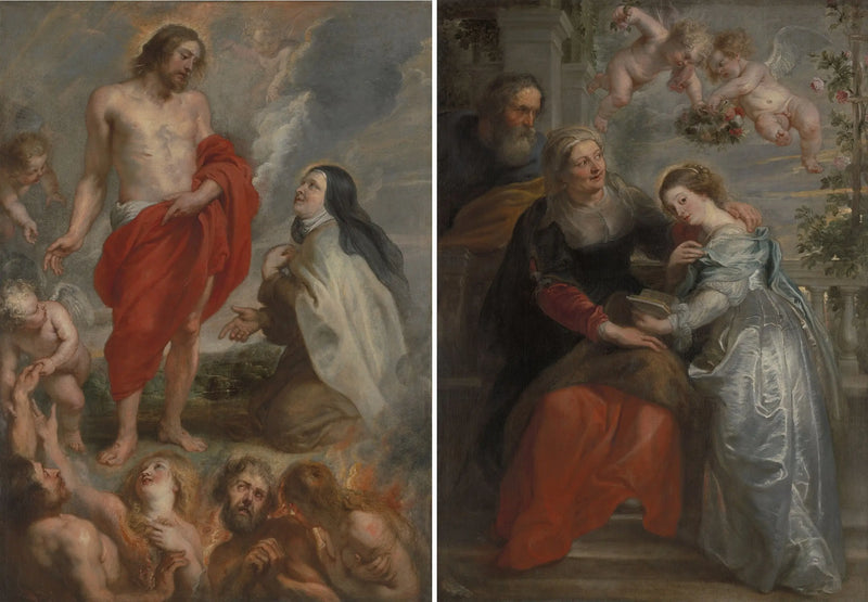 Sainte Thérèse och Marias utbildning - Peter Paul Rubens