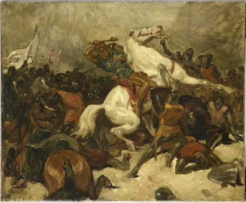 Slagscen - Eugène Delacroix