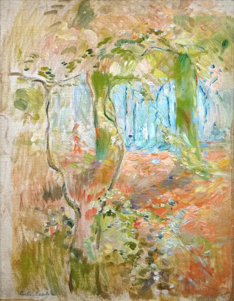 Skogsglänta på hösten - Berthe Morisot