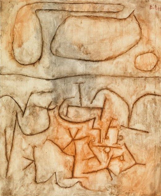 Historisk terräng (Historischer Boden) - Paul Klee