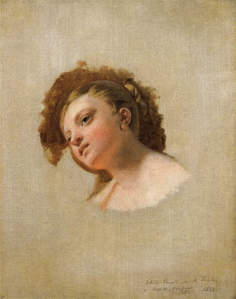 Ung kvinnas huvud - Jean-Auguste-Dominique Ingres