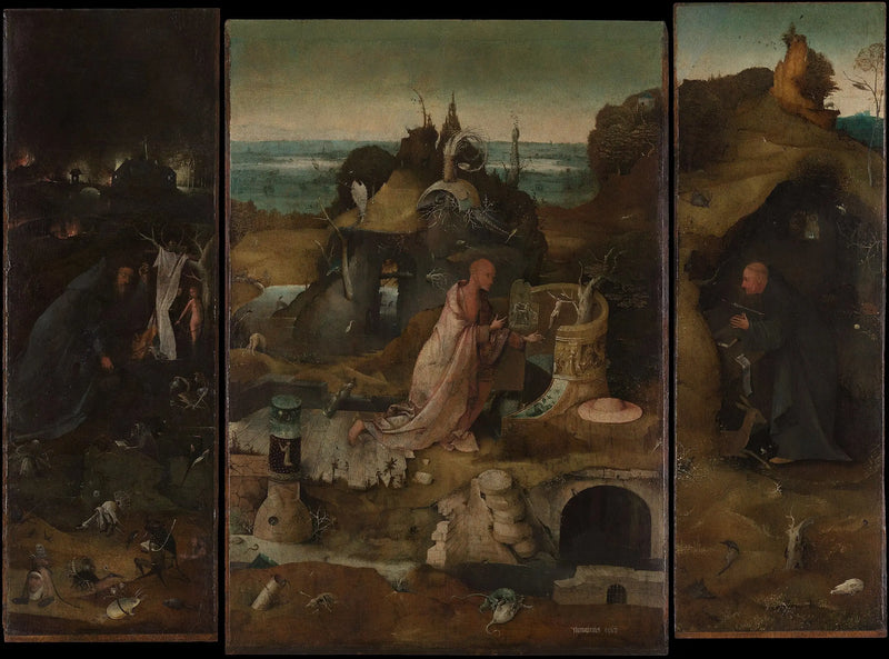 Triptyk av eremiter - Hieronymus Bosch