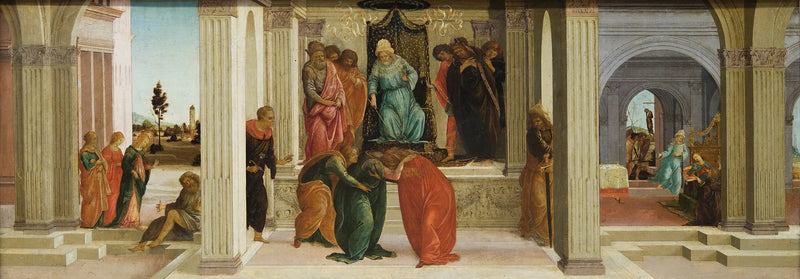 Tre scener ur Esters historia - Sandro Botticelli
