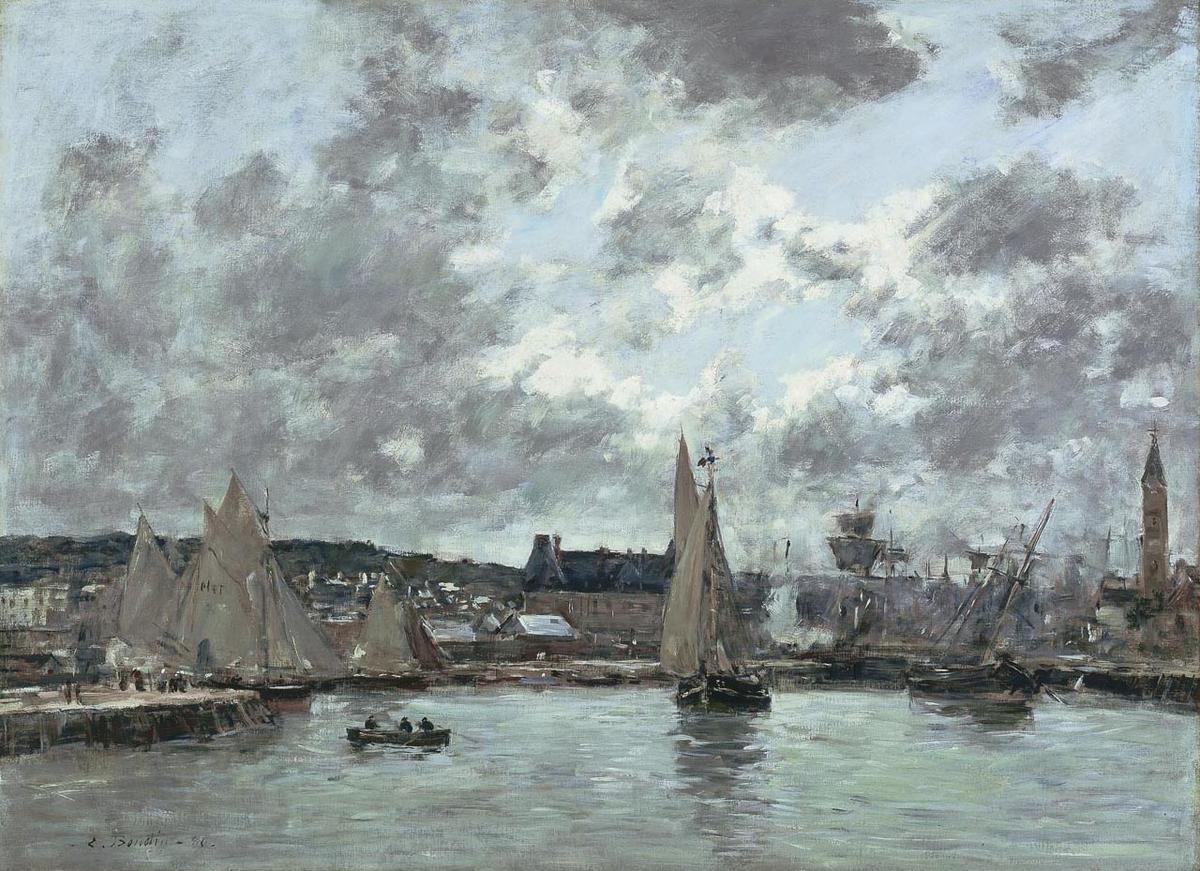 Reproduction du tableau « Trouville - Eugène Boudin » par Alpha Reproduction en peinture à l’huile