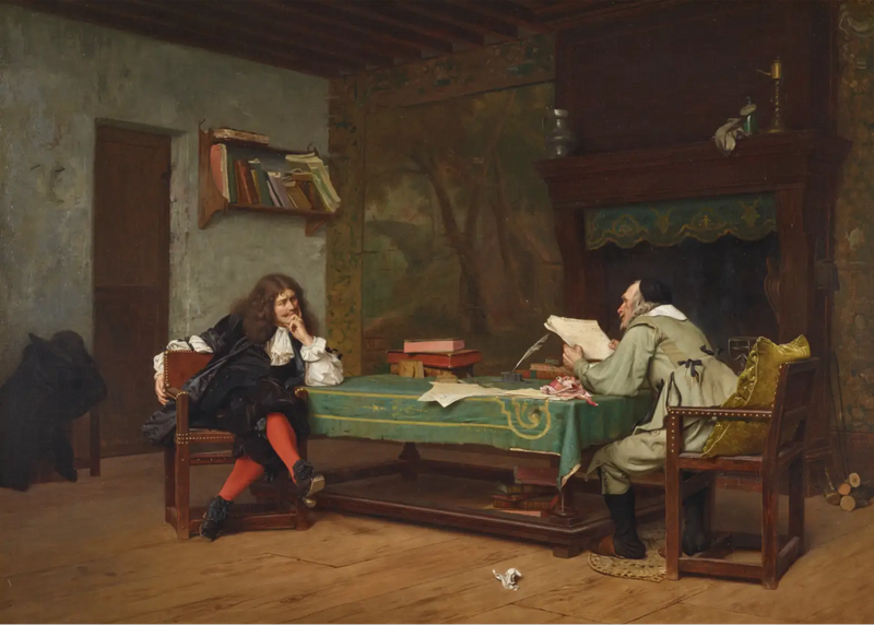 Ett samarbete (Molière och Corneille - Jean-Léon Gérôme