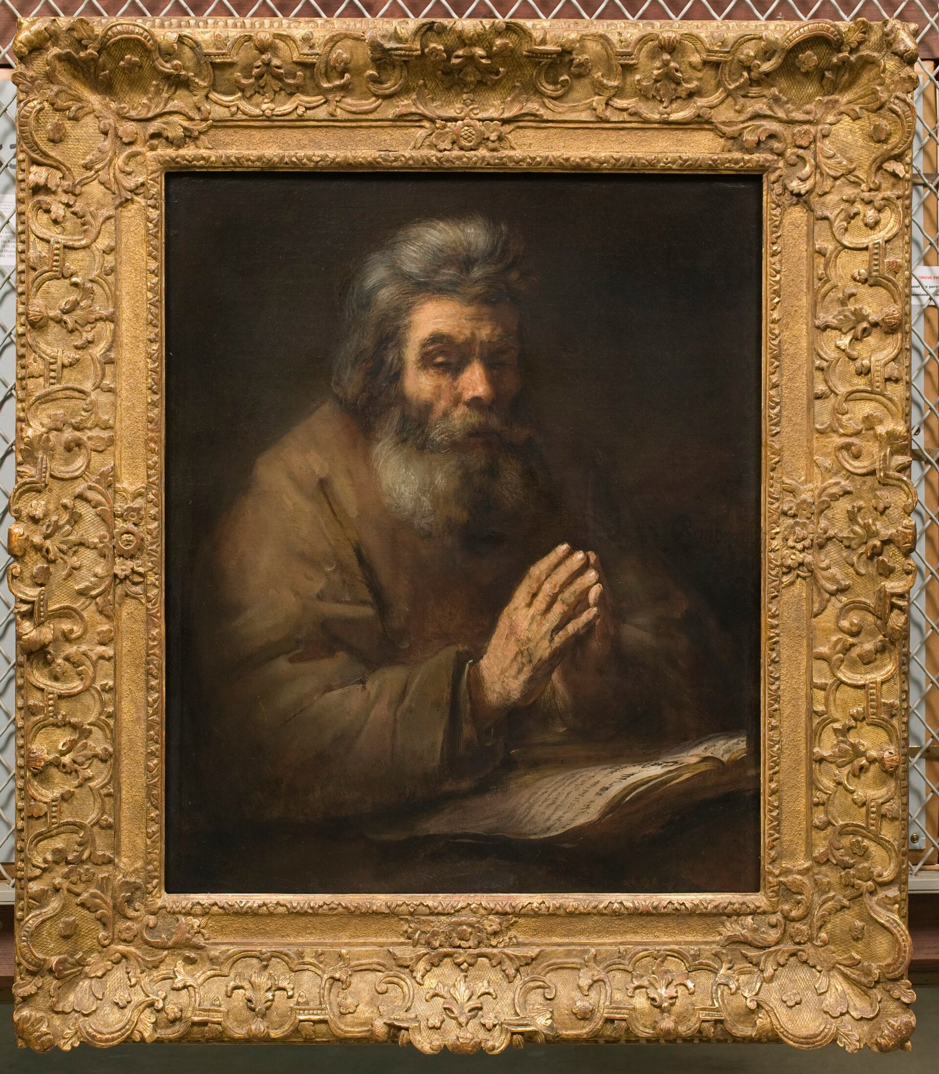 En gammal man i bön - Rembrandt