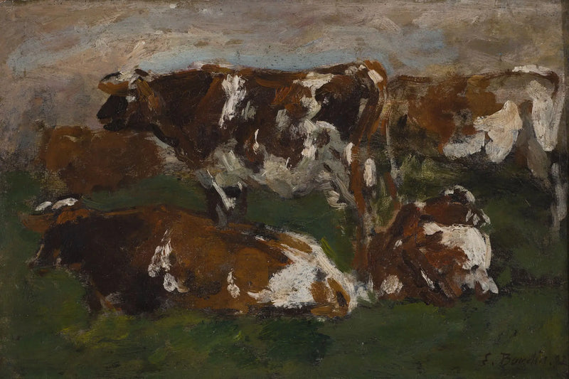 Kor längs Touques - Eugène Boudin