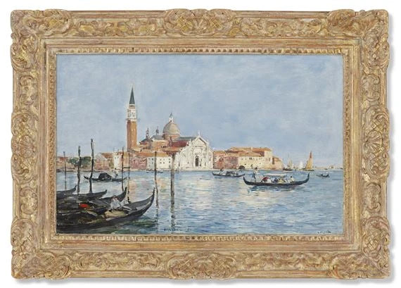 Venedig, kyrkan San Giorgio - Eugène Boudin