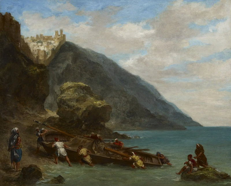 Utsikt över Tanger från havet - Eugène Delacroix