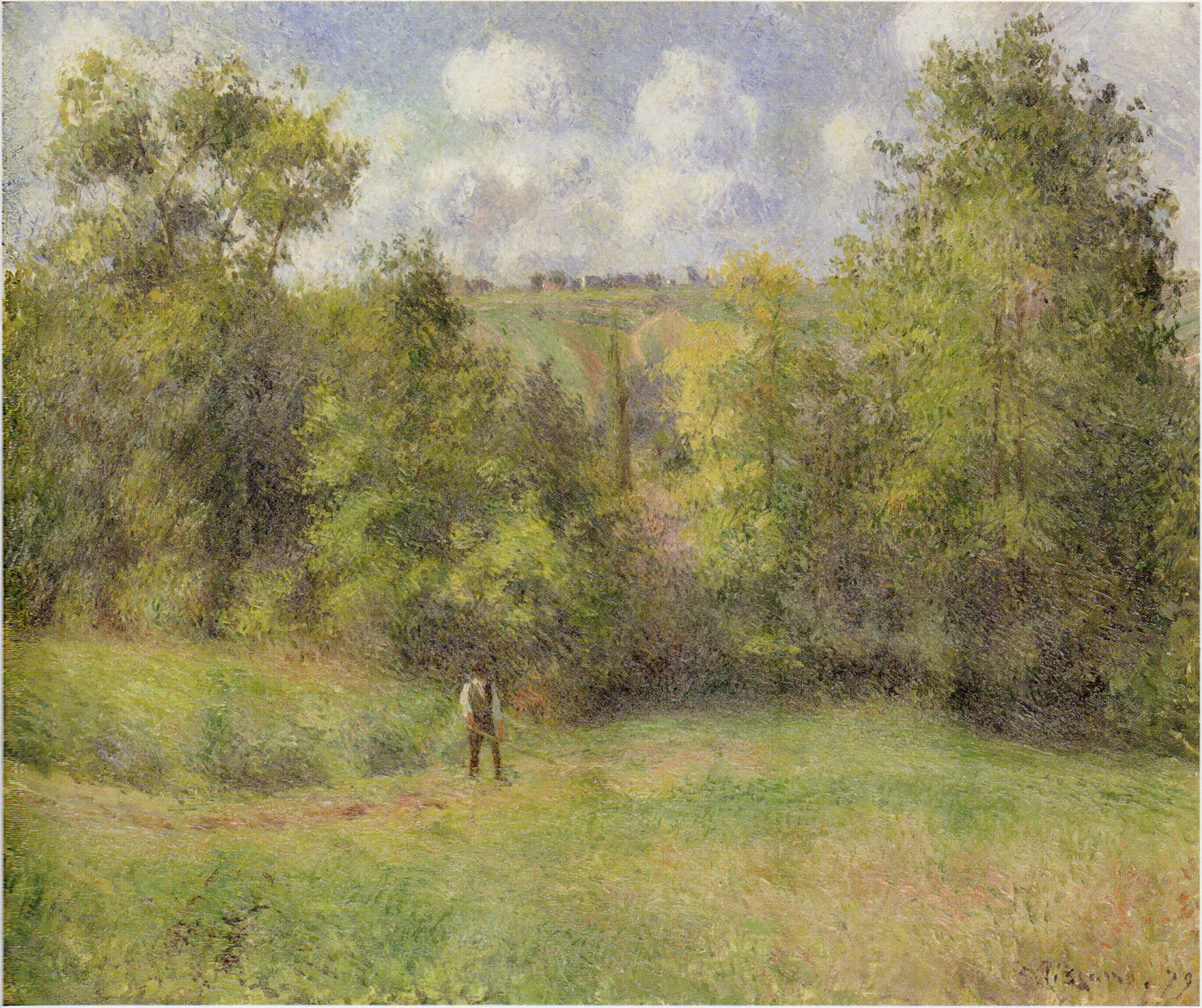 Reproduction du tableau « Vue de la route d'Ennery - Camille Pissarro » par Alpha Reproduction en peinture à l’huile
