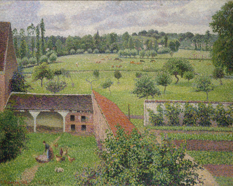 Utsikt från mitt fönster, Éragny - Camille Pissarro