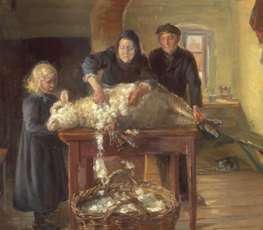 fårfärgning - Anna Ancher
