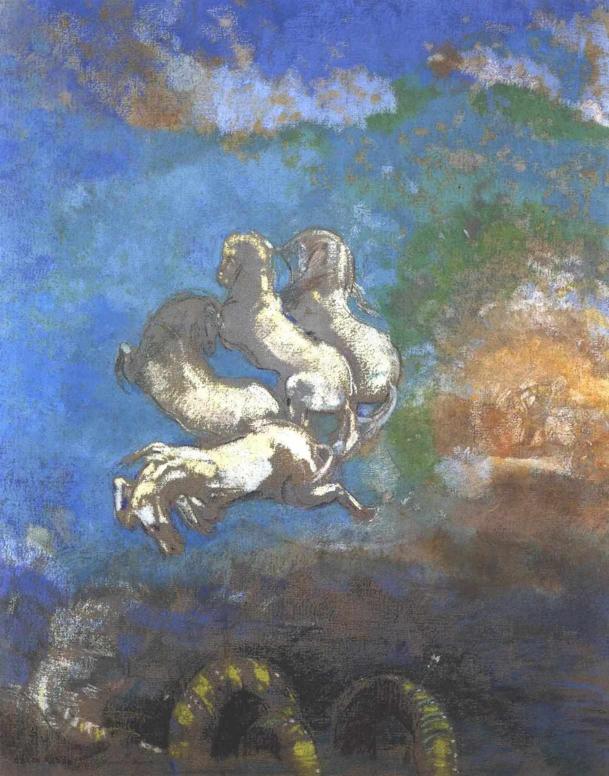 Le char d'Apollon - Odilon Redon