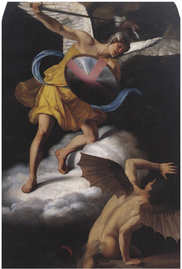 Saint Michel et le Diable - Orazio Gentileschi