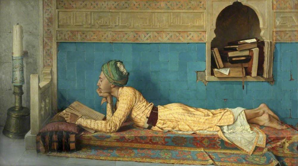 Jeune émir étudiant — Osman Hamdi Bey, 1905, huile sur toile