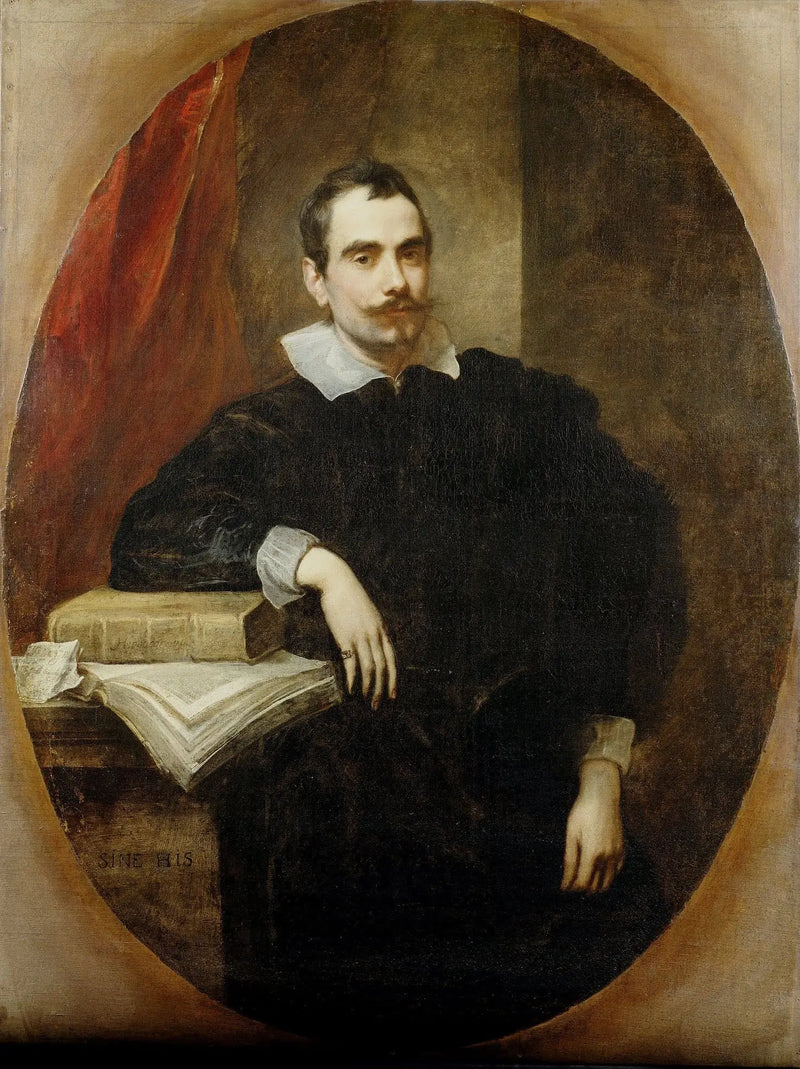Ottaviano Canevari-porträtt - Antoine van Dyck
