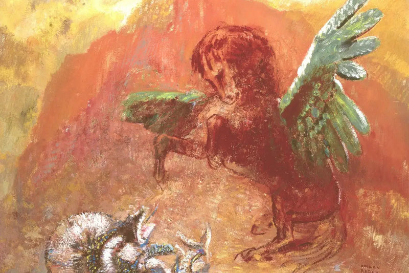 Pegasus och Hydra - Odilon Redon