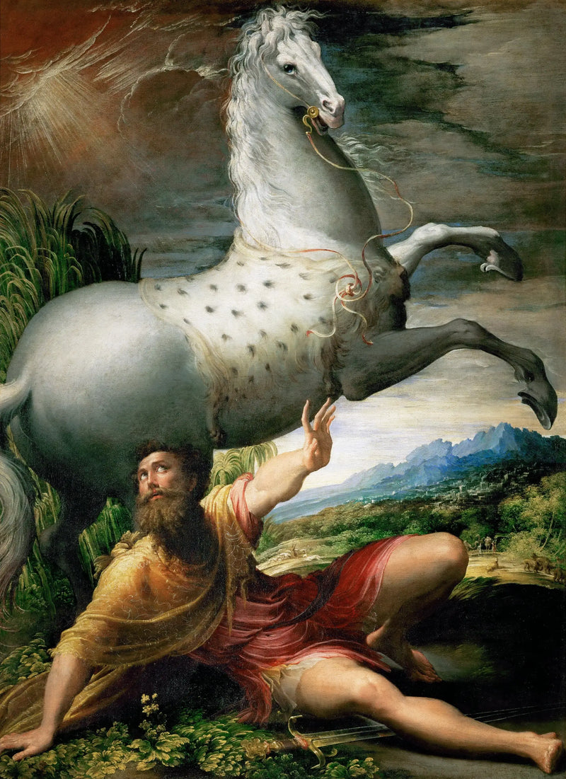 Conversionen av den helige Paulus - Parmigianino