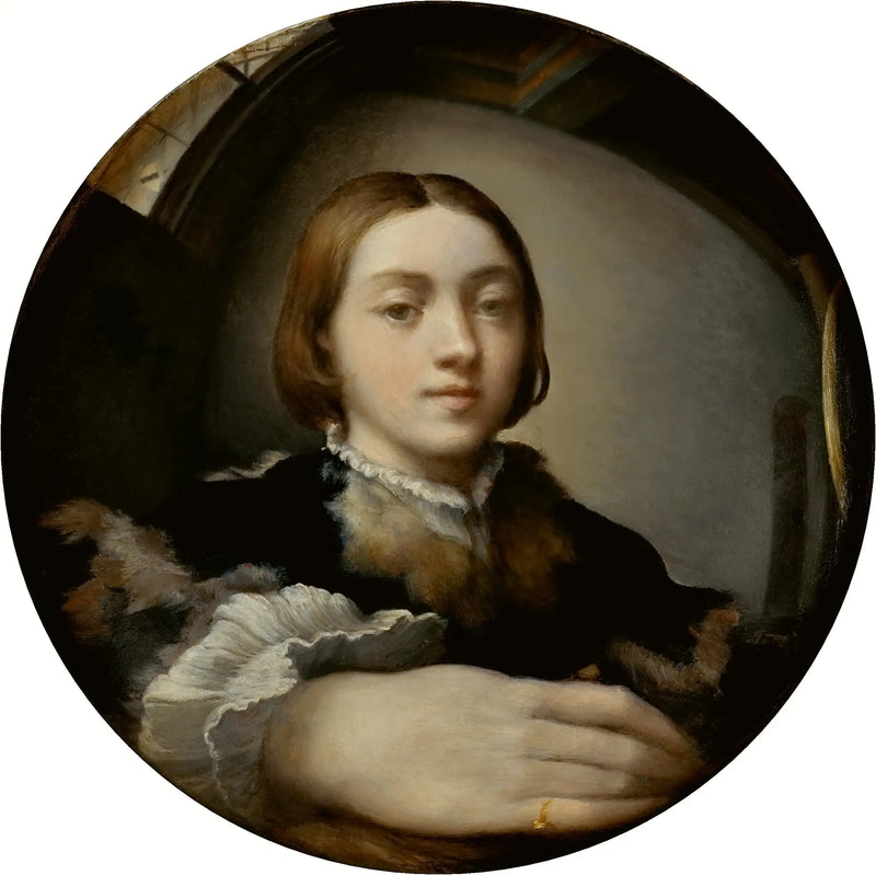 Självporträtt i en konvex spegel - Parmigianino