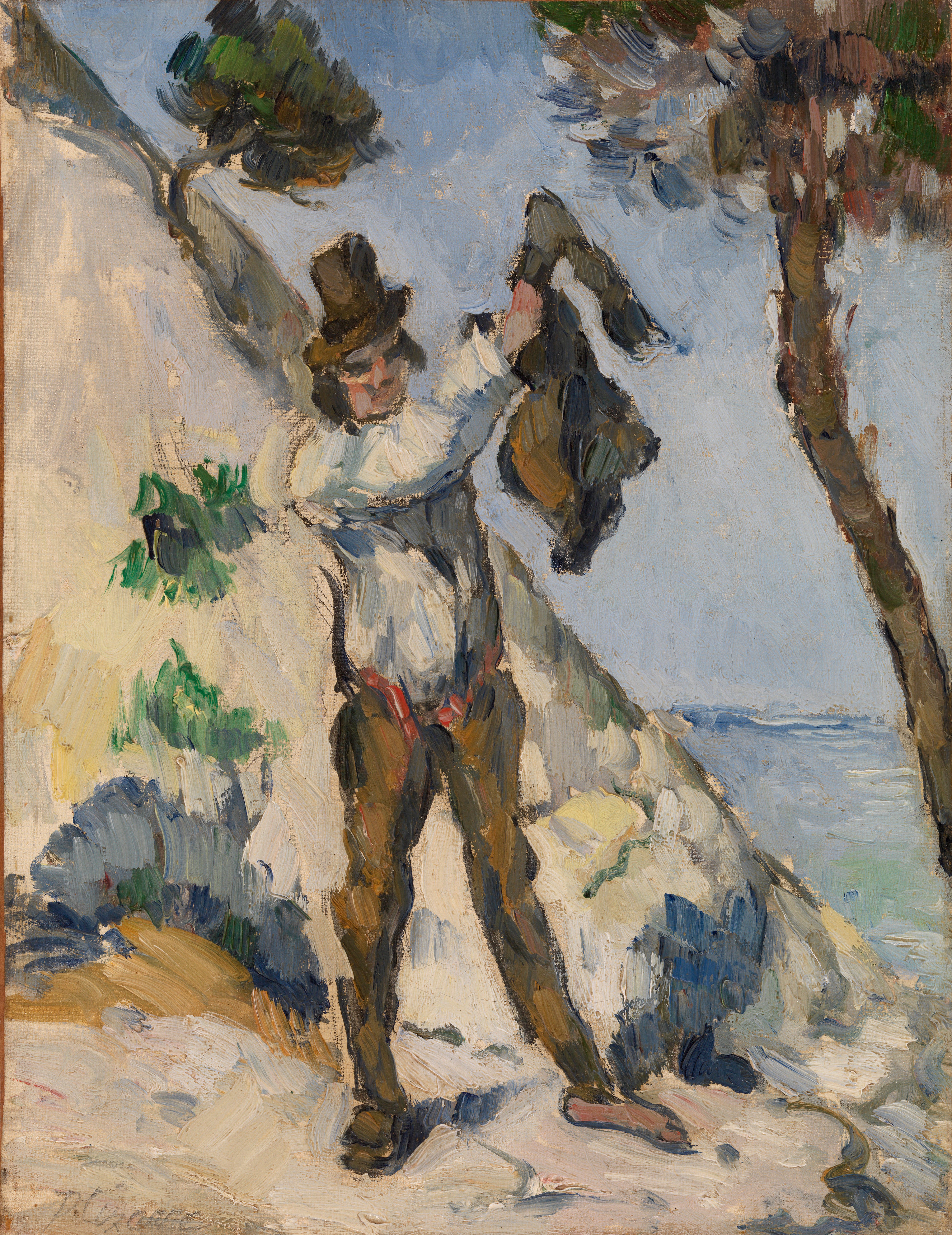 Reproduction du tableau « L'Homme à la veste - Paul Cézanne » par Alpha Reproduction en peinture à l’huile