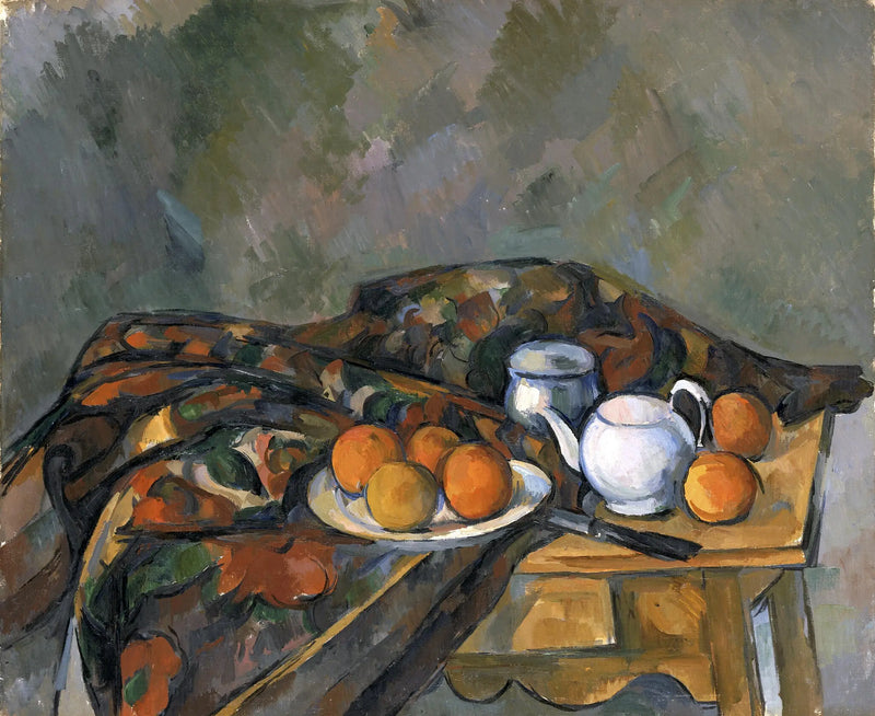 Stilleben med tekanna - Paul Cézanne