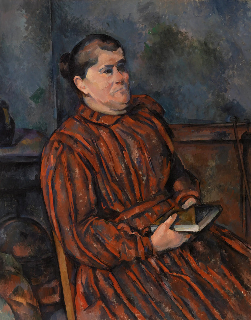 Porträtt av kvinna - Paul Cézanne