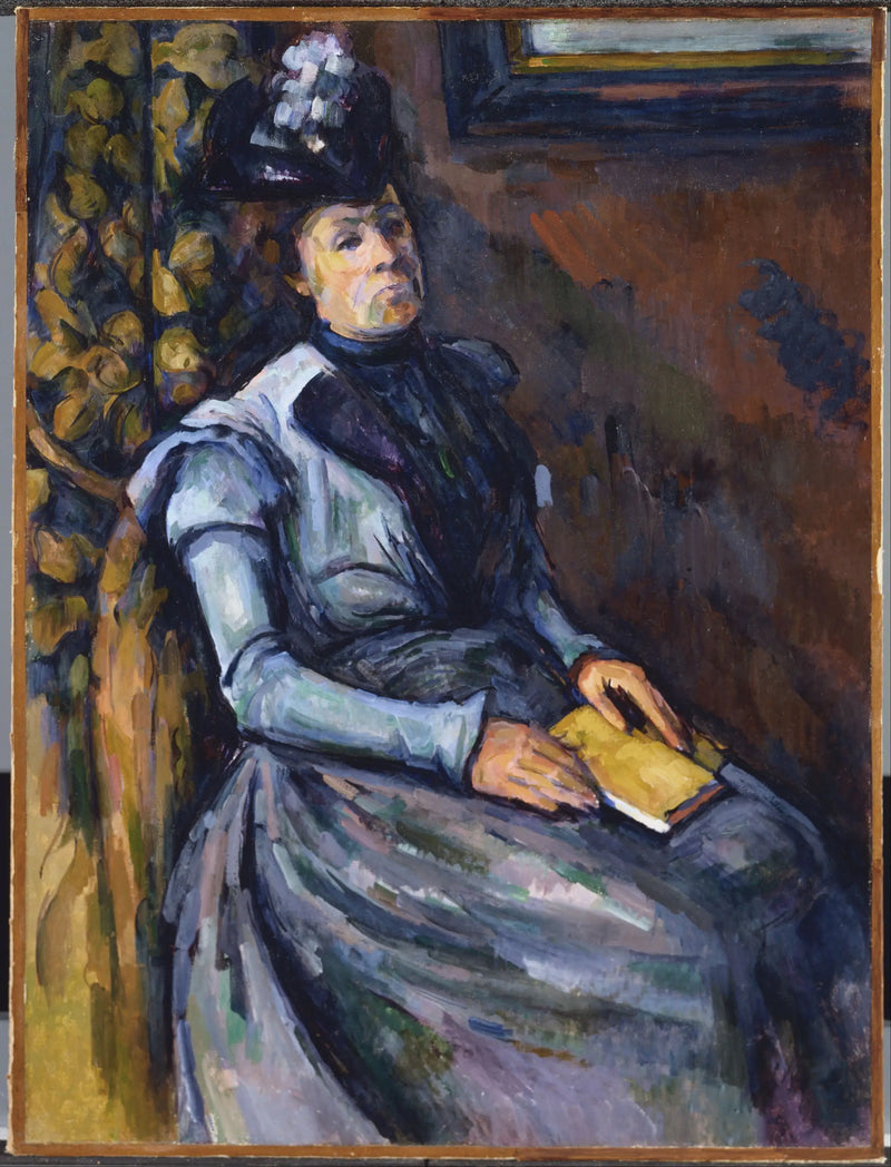 Damen med boken - Paul Cézanne