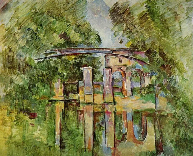 Den brända kvarnen i Maisons-Alfort - Paul Cézanne