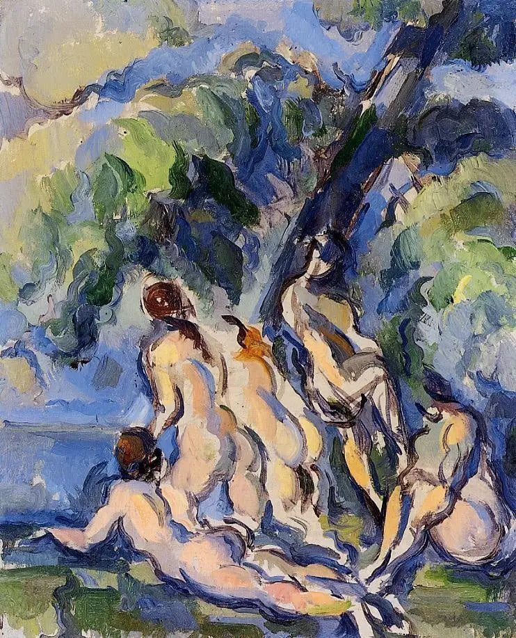 Badande kvinnor - Paul Cézanne