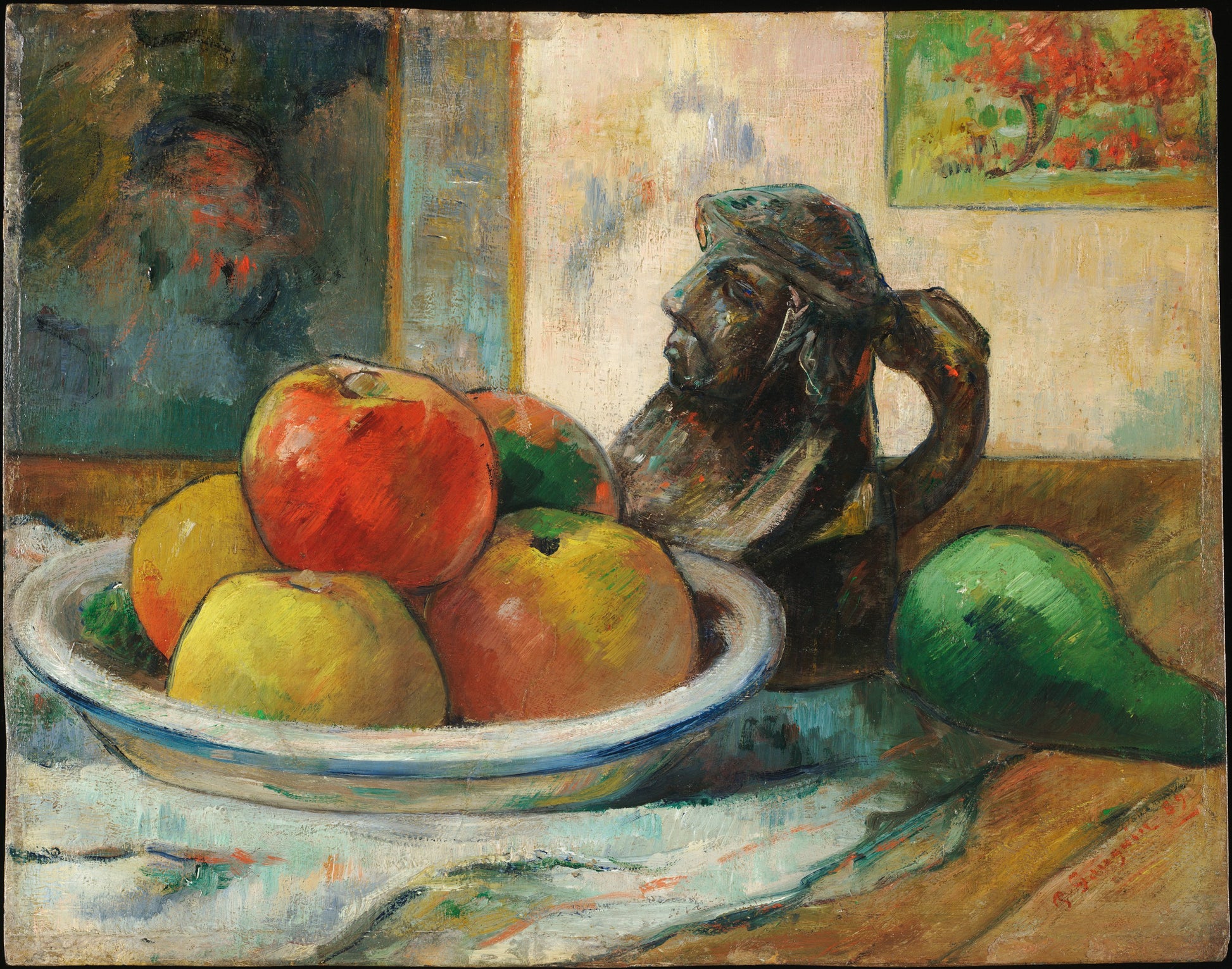 Äpplen, päron och keramik - Paul Gauguin