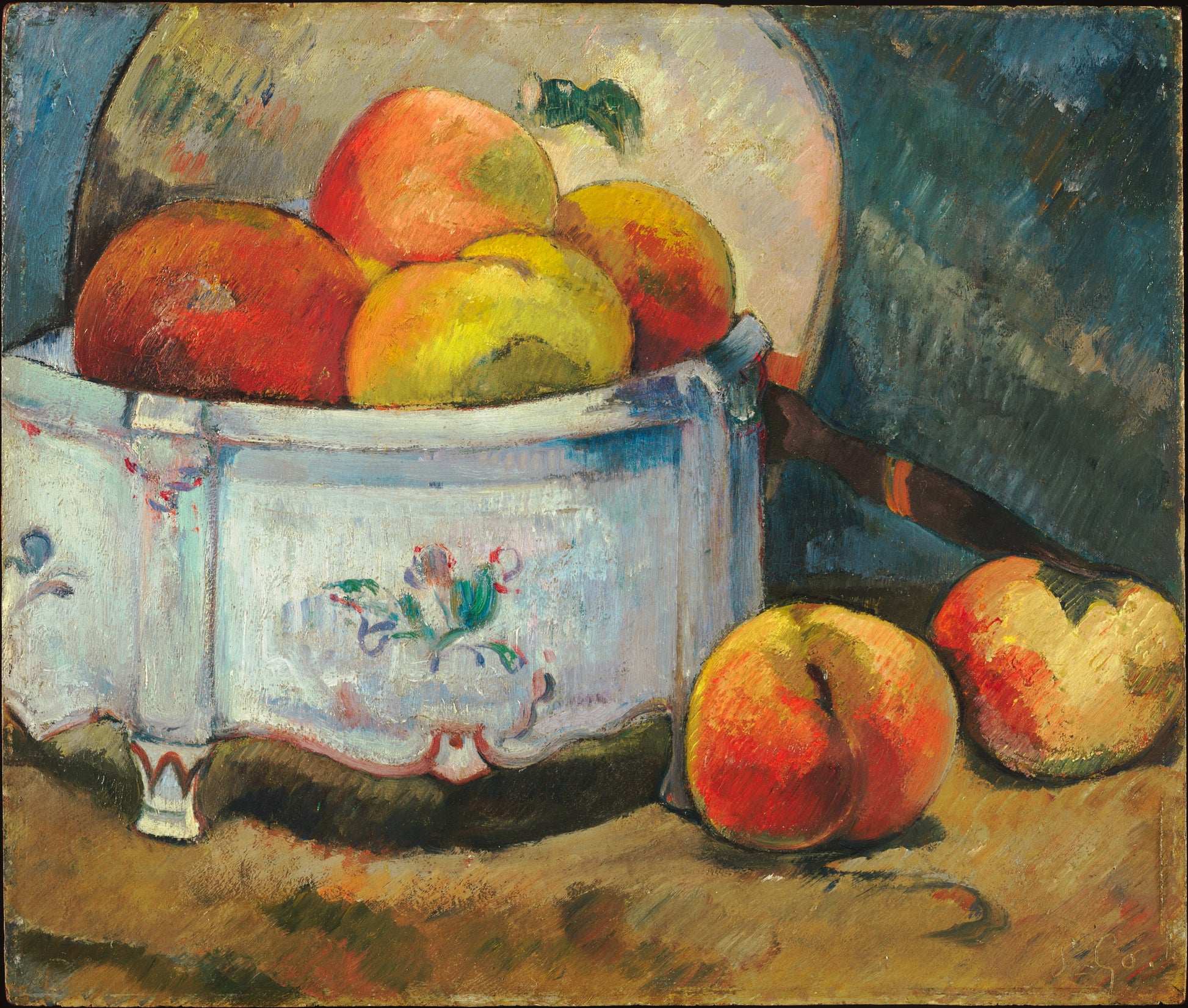 Stilleben med persikor - Paul Gauguin
