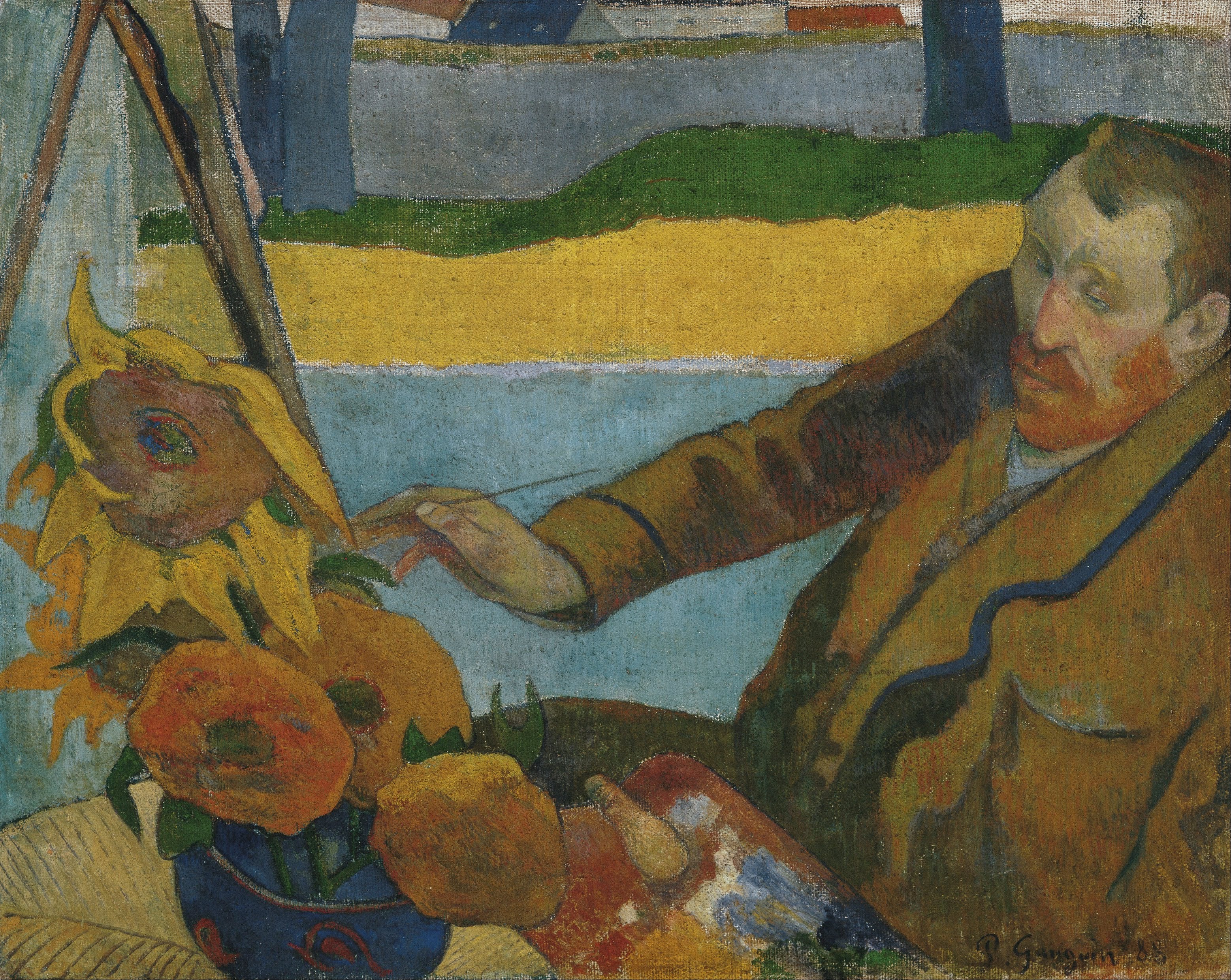 Vincent van Gogh målar solrosorna - Paul Gauguin