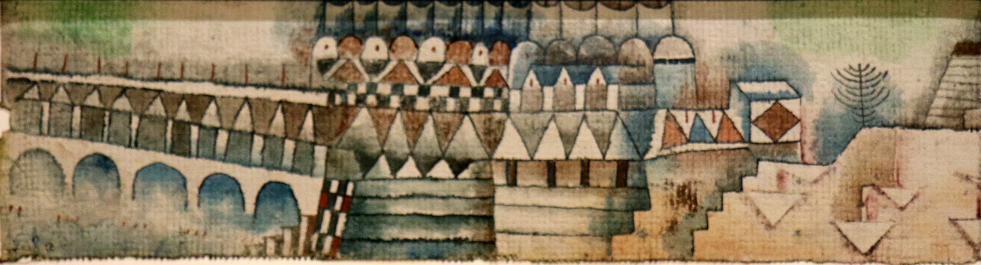 Gamla staden och bron - Paul Klee