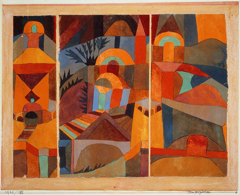Tempelträdgårdar - Paul Klee