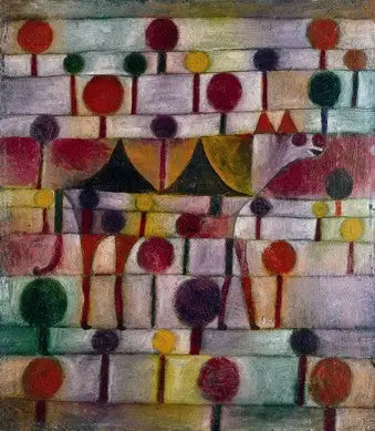 Kamel (i ett landskap med träd) - Paul Klee