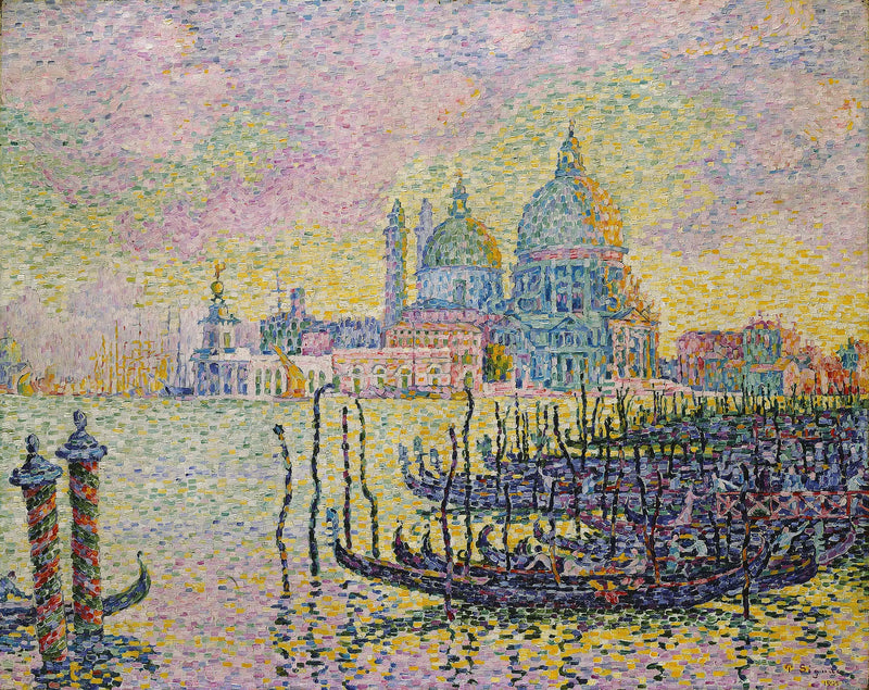 Den Stora Kanalen i Venedig - Paul Signac