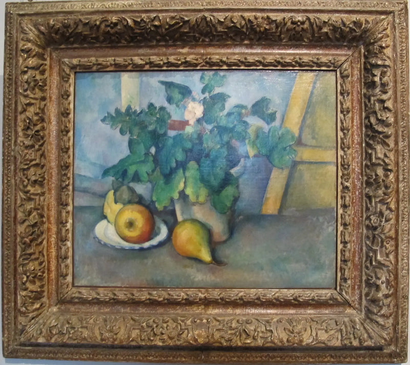 Primula och frukter - Paul Cézanne