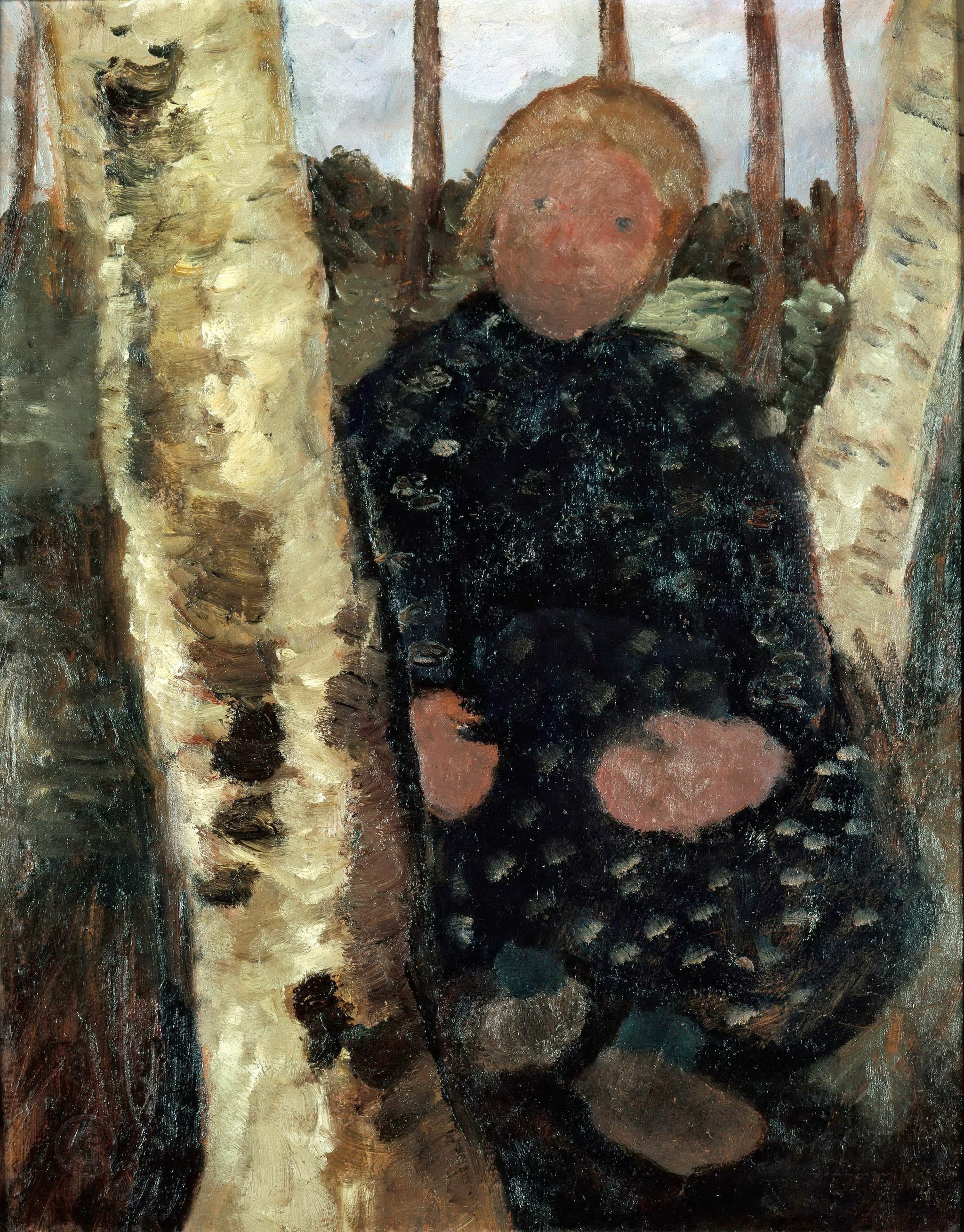 Girl between the Birch Trees - Paula Modersohn-Becker