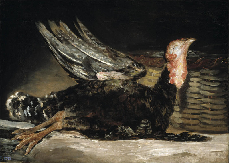 Stilleben med kalkon - Francisco de Goya